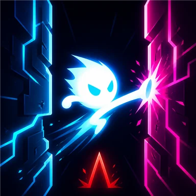 Neon Cyber Wall Kicker app icon